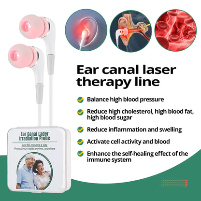 Ear Canal Red Light Relaxation Device – 650nm Wavelength Wellness Tool